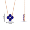 Thumbnail 13 - 4-petal-flower-sapphire-pendant-in-FDPD1101GSABL-NL-RG