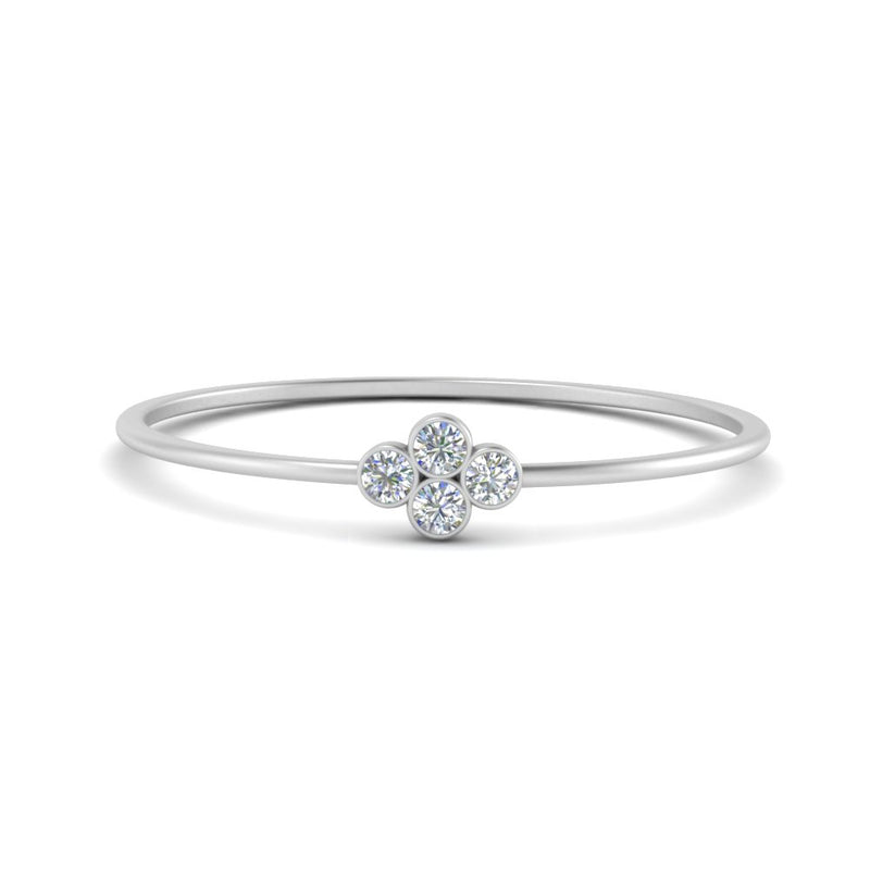 Bezel Set Stack Promise Ring