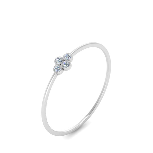 Bezel Set Stack Promise Ring