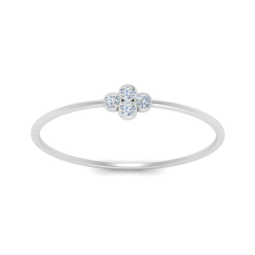 Bezel Set Stack Promise Ring