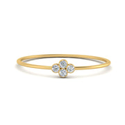 Bezel Set Stack Promise Ring