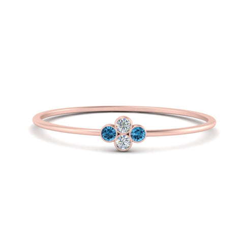 Bezel Set Stack Promise Ring