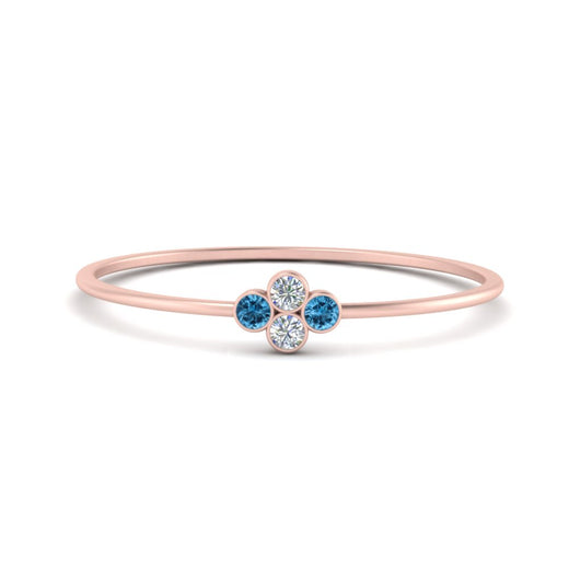Bezel Set Stack Promise Ring