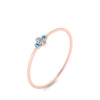 Load image into Gallery viewer, Bezel Set Stack Promise Ring