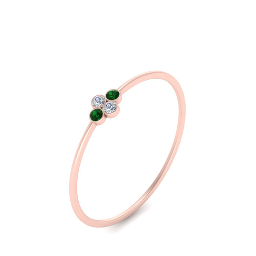 Bezel Set Stack Promise Ring