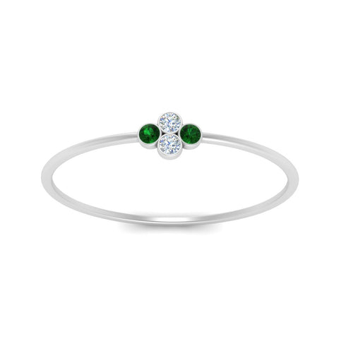 Bezel Set Stack Promise Ring