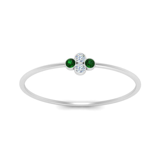 Bezel Set Stack Promise Ring