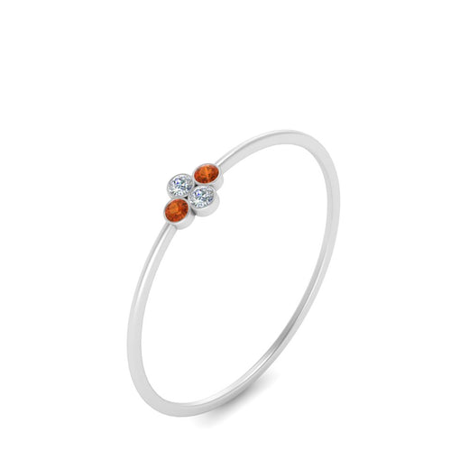 Bezel Set Stack Promise Ring