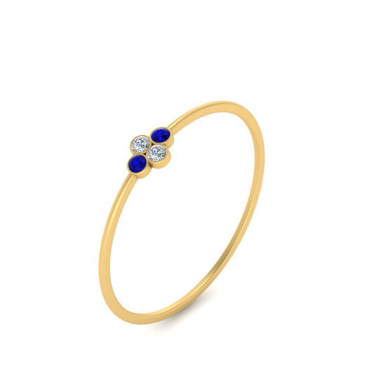 Bezel Set Stack Promise Ring