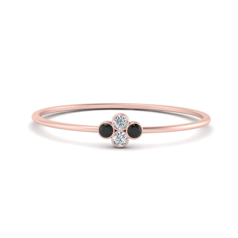 Bezel Set Stack Promise Ring