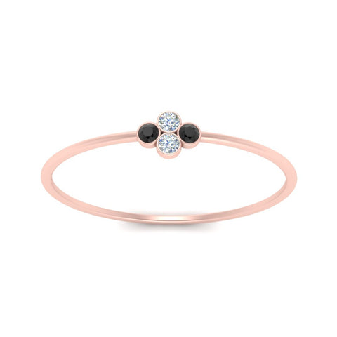 Bezel Set Stack Promise Ring