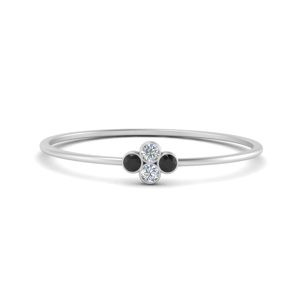 Bezel Set Stack Promise Ring