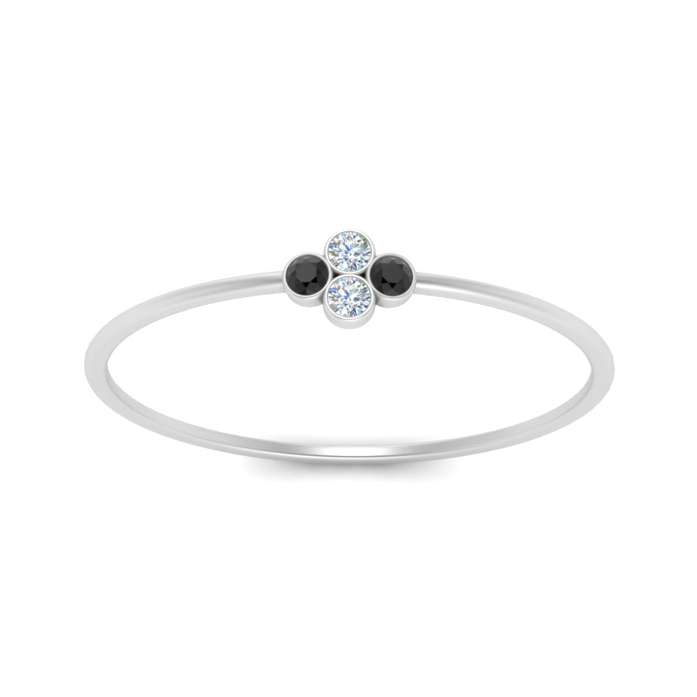 Bezel Set Stack Promise Ring