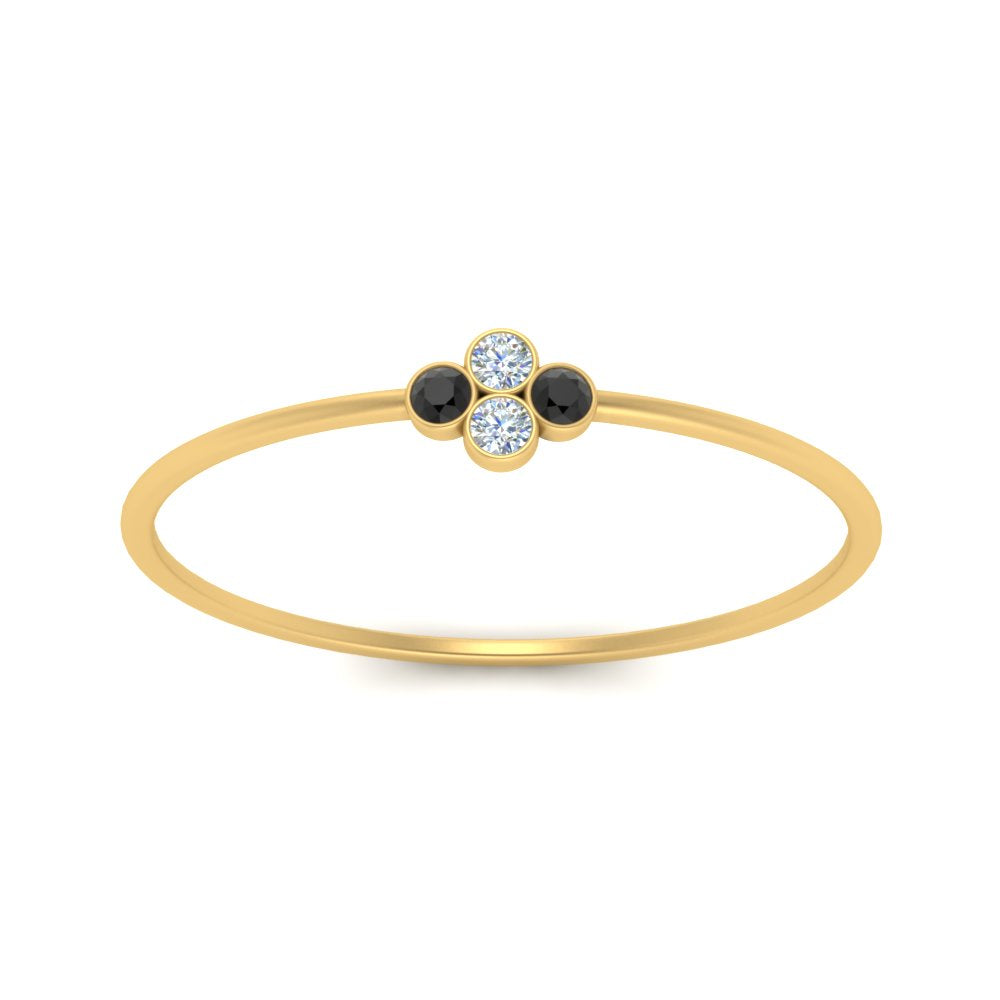 Bezel Set Stack Promise Ring
