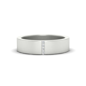 4 Stone Diamond Wedding Band Ring