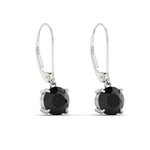 Load image into Gallery viewer, 4.00-ct-round-cut-black-diamond-leverback-dangle-earrings-in-white-gold-fdear11236rogblackangle3-4.00ct-nl-wg.jpg?v=1768373710