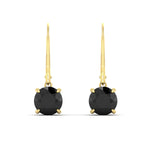 Load image into Gallery viewer, 4.00-ct-round-cut-black-diamond-leverback-dangle-earrings-in-yellow-gold-fdear11236rogblackangle2-4.00ct-nl-yg.jpg?v=1768373709