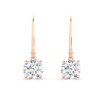 Load image into Gallery viewer, 4.00-ct-round-cut-diamond-leverback-dangle-earrings-in-rose-gold-fdear11236roangle2-4.00ct-nl-rg.jpg?v=1768373709