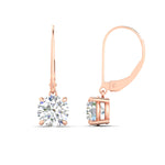 Load image into Gallery viewer, 4.00-ct-round-cut-diamond-leverback-dangle-earrings-in-rose-gold-fdear11236roangle4-4.00ct-nl-rg.jpg?v=1768373710
