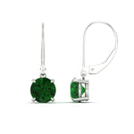 Load image into Gallery viewer, 4.00-ct-round-cut-emerald-leverback-dangle-earrings-in-white-gold-fdear11236rogemgrangle4-4.00ct-nl-wg.jpg?v=1768373710