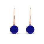 Load image into Gallery viewer, 4.00-ct-round-cut-sapphire-leverback-dangle-earrings-in-rose-gold-fdear11236rogsablangle2-4.00ct-nl-rg.jpg?v=1768373709