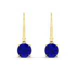 Load image into Gallery viewer, 4.00-ct-round-cut-sapphire-leverback-dangle-earrings-in-yellow-gold-fdear11236rogsablangle2-4.00ct-nl-yg.jpg?v=1768373710
