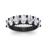 Load image into Gallery viewer, 4.00-ct-seven-stone-diamond-wedding-band-in-black-gold-FD8008OVBANGLE5-4.00CT-NL-BG.jpg?v=1763628834
