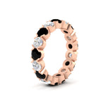 Load image into Gallery viewer, 4.25 Carat Round Diamond Bezel Droplet Wedding Band
