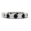 Load image into Gallery viewer, 4.25-carat-round-diamond-and-black-diamond-bezel-droplet-wedding-band-in-white-gold-FD8072ROBGBLACK-4.25CT-NL-WG-HW?v=1751956671