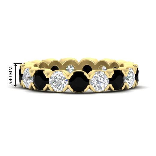 4.25-carat-round-diamond-and-black-diamond-bezel-droplet-wedding-band-in-yellow-gold-FD8072ROBGBLACK-4.25CT-NL-YG-HW?v=1751956674