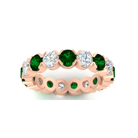 4.25-carat-round-diamond-and-emerald-bezel-droplet-wedding-band-in-rose-gold-FD8072ROBGEMGRANGLE5-4.25CT-NL-RG?v=1751956668
