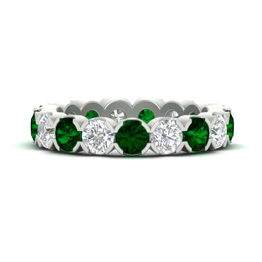 4.25-carat-round-diamond-and-emerald-bezel-droplet-wedding-band-in-white-gold-FD8072ROBGEMGR-4.25CT-NL-WG?v=1751956670