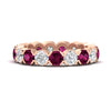 Load image into Gallery viewer, 4.25-carat-round-diamond-and-pink-sapphire-bezel-droplet-wedding-band-in-rose-gold-FD8072ROBGSADRPI-4.25CT-NL-RG?v=1751956667