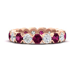 Load image into Gallery viewer, 4.25 Carat Round Diamond Bezel Droplet Wedding Band
