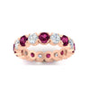 Load image into Gallery viewer, 4.25-carat-round-diamond-and-pink-sapphire-bezel-droplet-wedding-band-in-rose-gold-FD8072ROBGSADRPIANGLE5-4.25CT-NL-RG?v=1751956667