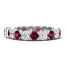 Load image into Gallery viewer, 4.25-carat-round-diamond-and-pink-sapphire-bezel-droplet-wedding-band-in-white-gold-FD8072ROBGSADRPI-4.25CT-NL-WG-HW?v=1751956670