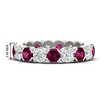 Load image into Gallery viewer, 4.25 Carat Round Diamond Bezel Droplet Wedding Band
