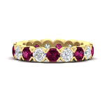 Load image into Gallery viewer, 4.25 Carat Round Diamond Bezel Droplet Wedding Band
