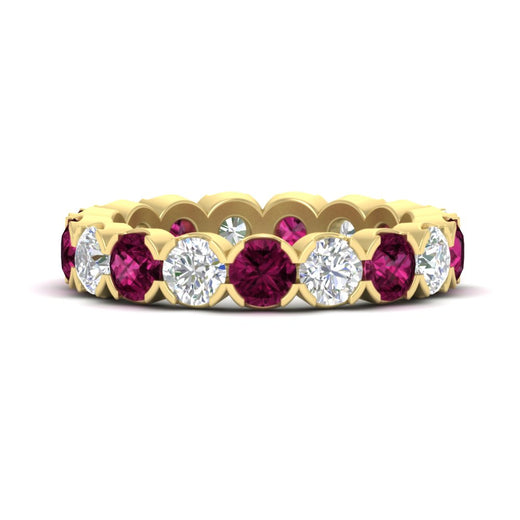 4.25-carat-round-diamond-and-pink-sapphire-bezel-droplet-wedding-band-in-yellow-gold-FD8072ROBGSADRPI-4.25CT-NL-YG?v=1751956673