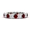 Load image into Gallery viewer, 4.25-carat-round-diamond-and-ruby-bezel-droplet-wedding-band-in-white-gold-FD8072ROBGRUDR-4.25CT-NL-WG?v=1751956671