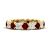 Load image into Gallery viewer, 4.25-carat-round-diamond-and-ruby-bezel-droplet-wedding-band-in-yellow-gold-FD8072ROBGRUDR-4.25CT-NL-YG?v=1751956674