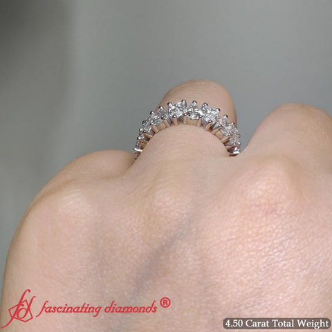 Alternating Pear Shaped Eternity Band