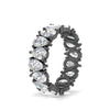 Load image into Gallery viewer, 4.50-carat-diamond-teardrop-eternity-band-in-black-gold-FD10554PE-0.25CT-ANGLE2-NL-BG