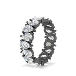 Load image into Gallery viewer, 4.50-carat-diamond-teardrop-eternity-band-in-black-gold-FD10554PE-0.25CT-ANGLE2-NL-BG
