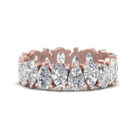 Load image into Gallery viewer, 4.50-carat-diamond-teardrop-eternity-band-in-rose-gold-FD10554PE-0.25CT-NL-RG
