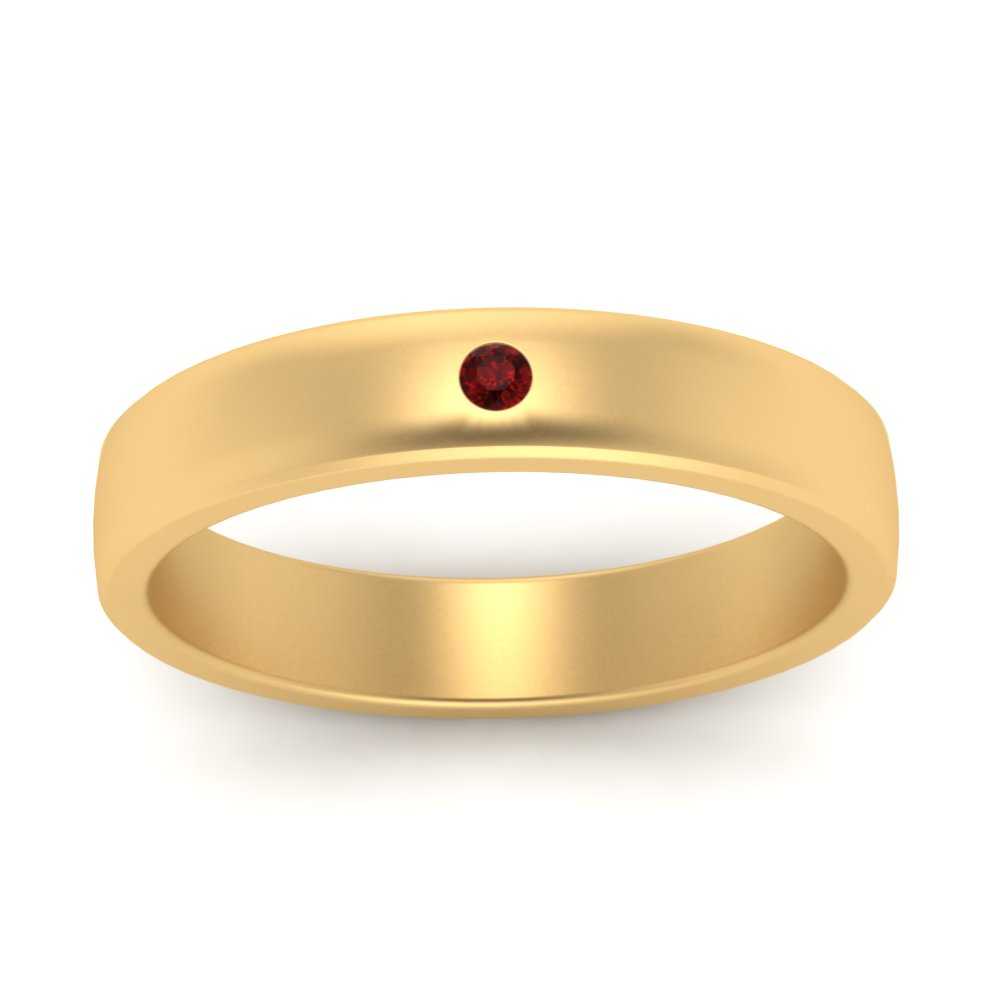 Round Diamond Classic Mens Band