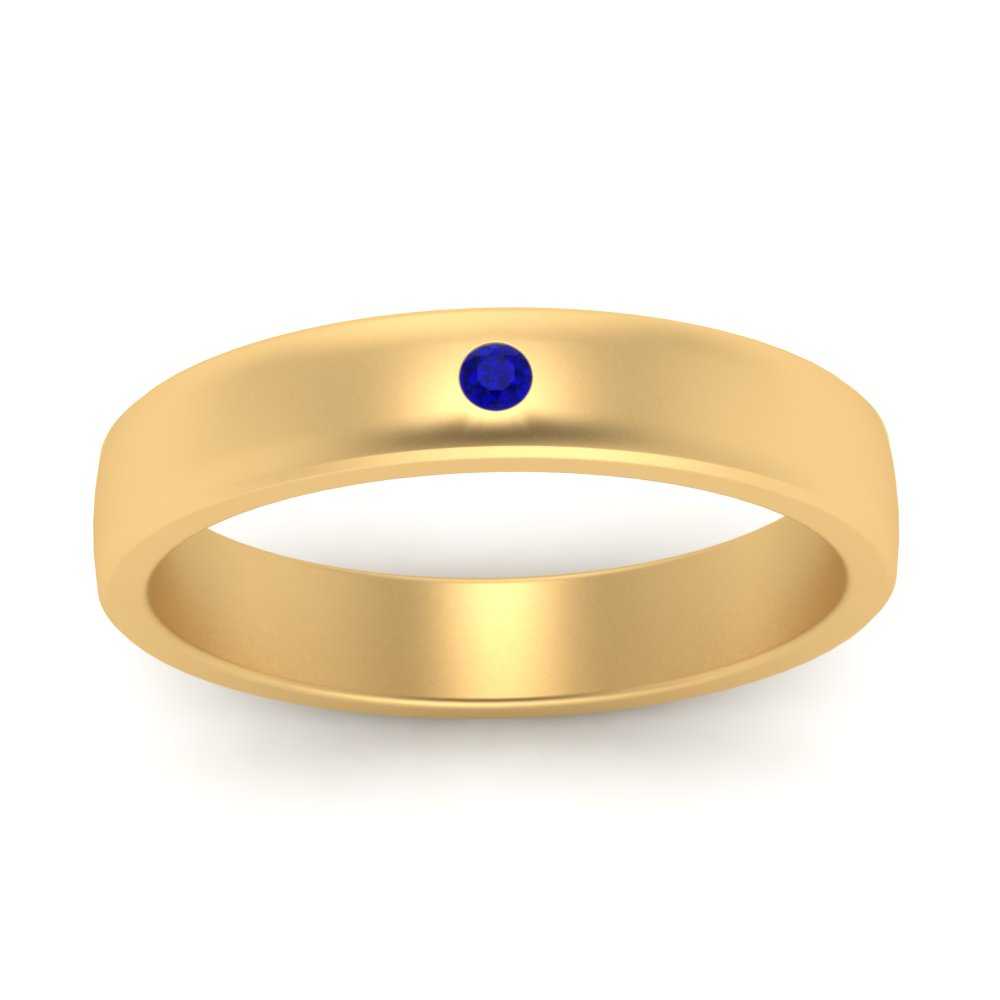 Round Diamond Classic Mens Band