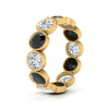 Load image into Gallery viewer, 4.80-carat-eternity-ring-bezel-black-diamond-in-yellow-gold-FDEWB10558-0.40CTGBLACKANGLE3-NL-YG
