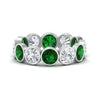 Load image into Gallery viewer, 4.80-carat-eternity-ring-bezel-emerald-in-white-gold-FDEWB10558-0.40CTGEMGRANGLE3-NL-WG