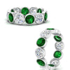 Load image into Gallery viewer, 4.80-carat-eternity-ring-bezel-emerald-in-white-gold-FDEWB10558-0.40CTGEMGRANGLE3-NL-WG